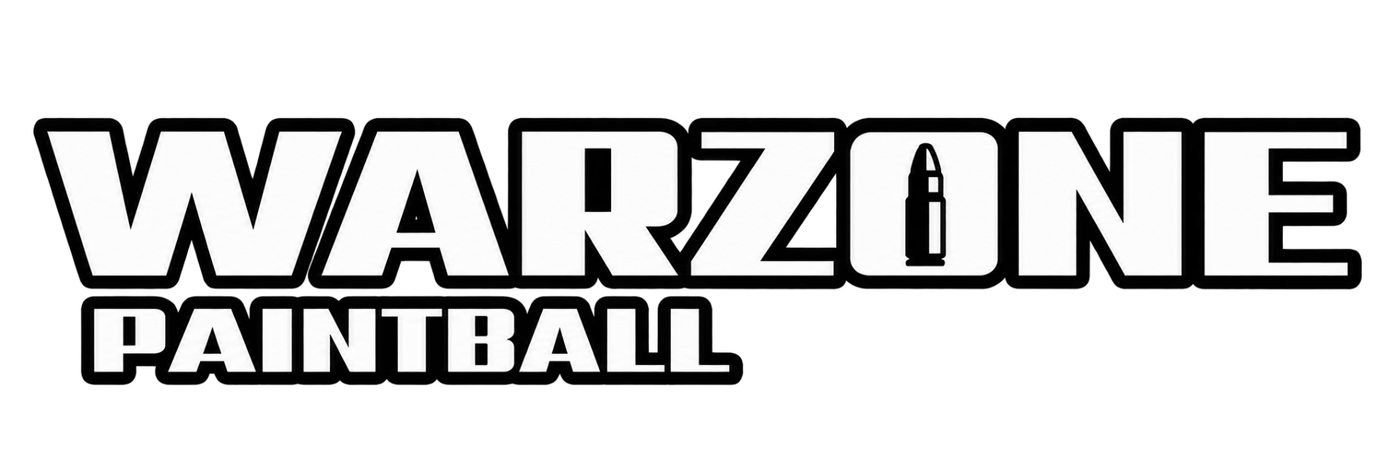 Logo WARZONE PAINTBALL en lettrage blanc